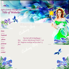 jpg image of a website template designed by Coskrey Biz
