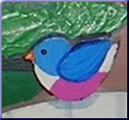 Wendy's drawing of bird on fence